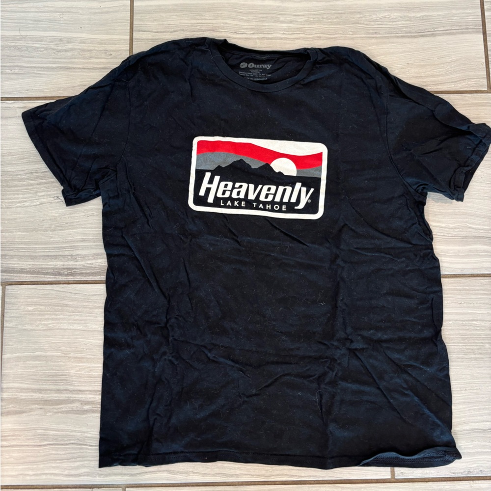 Heavenly Lake Tahoe Black T-Shirt